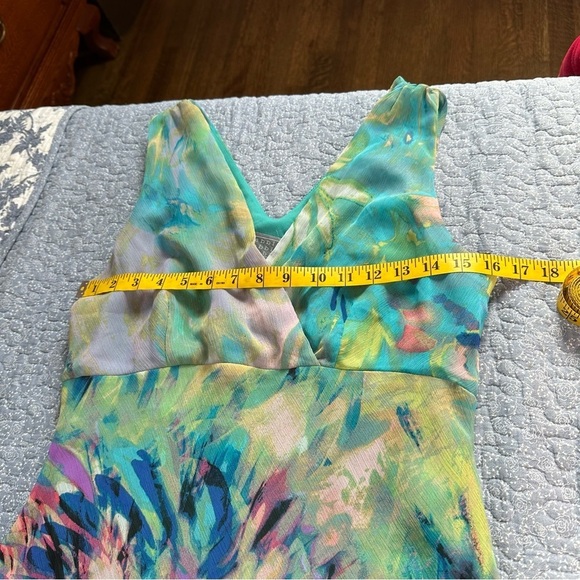 Rabbit Rabbit Rabbit Dress Asymmetrical Babydoll V-neck Drop Waist Fairy Sz 12 - Picture 12 of 14